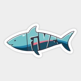 High Five - Shark Sticker